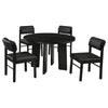 Strouse 5-piece Dining Set Black — product view 2