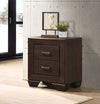 Kauffman 2-drawer Nightstand Dark Cocoa — product view 2