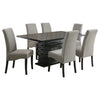 Stanton 7-piece Rectangular Dining Table Set Grey — product view 2