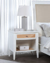 Bexhill 1-drawer Nightstand Bedside Table White — product view 2