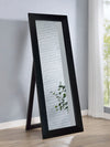 Cadence Tempered Glass Full Length Standing Mirror Black Oak — product view 2