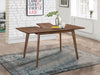 Alfredo 63-inch Extension Leaf Dining Table Natural Walnut — product view 2