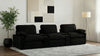Collins 5-Piece Power Reclining Home Theater Seating Black — product view 2