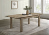 Cardova 87-inch Solid Wood Extension Dining Table Vineyard Oak — product view 2