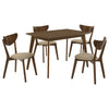 Kersey 5-piece Rectangular Dining Table Set Chestnut — product view 2