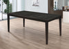 Louise Rectangular 78-inch Extension Leaf Dining Table Black — product view 2
