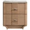 Leanne 2-drawer Sinter Stone Top Nightstand Light Oak — product view 3