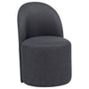 Aubrey Upholstered Barrel Dining Side Chair Charcoal (Set of 2) — product view 3