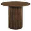 Hamlyn 5-piece Round Wood Counter Height Dining Set Cream and Walnut — product view 3