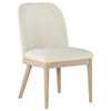 Solano Upholstered Dining Side Chair Beige (Set of 2) — product view 3