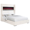 Tisdall Upholstered Queen Flame Visualizer Bed Cream — product view 3