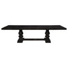 Phelps 123-inch Extension Leaf Dining Table Distressed Noir — product view 3