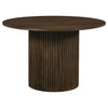 Hamlyn 5-piece Round Wood Dining Set Cream and Walnut — product view 3