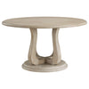 Trofello Round 60-inch Pedestal Dining Table White Washed — product view 3
