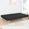Joel Upholstered Tufted Convertible Sofa Bed Black — product view 3