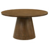 Franklin 5-piece 54-inch Round Dining Table Set Dark Brown — product view 3
