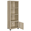 Sachin 3-shelf Engineered Wood Media Tower Distressed Pine — product view 3