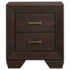 Kauffman 2-drawer Nightstand Dark Cocoa — product view 3