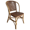 Lexley Woven Rattan Dining Side Chair Brown (Set of 2) — product view 3