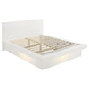 Jessica Wood Queen LED Panel Bed Snow White — product view 3