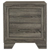 Wright 2-drawer Nightstand Bedside Table Brown Oak — product view 3