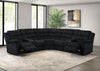 Atkinson Upholstered Reclining Sectional Sofa Black — product view 3