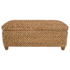 Laughton Hand-Woven Banana Leaf Storage Bench Natural — product view 3