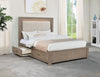 Kenora 56-inch Queen LED Storage Bed Barley Brown — product view 3