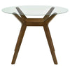 Paxton Round 48-inch Glass Top Counter Height Dining Table Brown — product view 3
