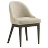 Reseda Upholstered Dining Side Chair Beige (Set of 2) — product view 3