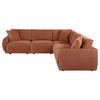 Elysia 5-piece Fabric Upholstered Modular Sectional Sofa Coral — product view 3