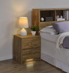 Westpark 2-drawer Nightstand LED Lights and USB Mango — product view 3