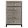 Valen 5-drawer Bedroom Chest of Drawers Light Taupe — product view 3