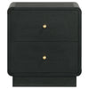 Cavelle 2-drawer Nightstand Bedside Table Black — product view 3