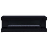 Mallory TV Stand Fireplace Console Bluetooth Speaker Black High Gloss — product view 3