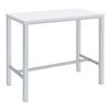 Natividad 5-piece Pub Height Bar Table Set White High Gloss — product view 3