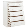 Sumerlin 6-drawer Bedroom Chest of Drawers White — product view 3