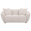 Destino Chenille Upholstered Splayed Arm Loveseat Greige — product view 3