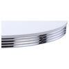 Retro Round 42-inch Wood Top Dining Table White and Chrome — product view 3