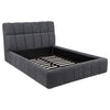 Nollet 48-inch Upholstered Queen Panel Platform Bed Grey — product view 3