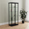 Aero 4-shelf Display Curio Cabinet with LED Lighting Black — product view 3