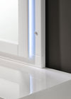 Felicity Wood LED Dresser Mirror White High Gloss — product view 3