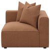 Jennifer Upholstered Corner Chair Terracotta — product view 3