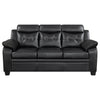 Finley Upholstered Padded Arm Tufted Sofa Black — product view 3