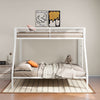 Alevera Metal Twin Over Full Bunk Bed with Ladder White — product view 3