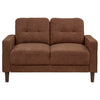 Bowen II Fabric Upholstered Track Arm Loveseat Rust — product view 3