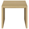 Canoga Engineered Wood Accent Side End Table Light Oak — product view 3