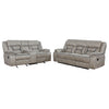 Greer 2-piece Upholstered Reclining Sofa Set Taupe — product view 3