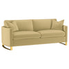 Corliss 3-piece Velvet Upholstered Sofa Set Camel — product view 3