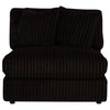 Blaine Upholstered Armless Chair Chocolate — product view 3